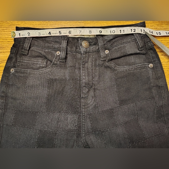 Rock & Roll denim flared Patchwork jeans women's, High Rise stretch, 26/34 - Picture 9 of 17